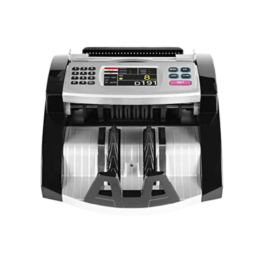 Cash counting device for Iraq market, IQD bills, black ABS plastic, high-speed mixed counting with TFT LCD display and counterf
Cash counting device for Iraq market, IQD bills, black ABS plastic, high-speed mixed counting with TFT LCD display and counterf