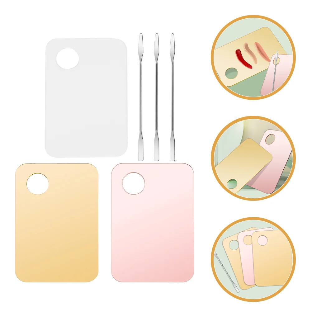 3 Sets 6pcs Mixing Tool Powder Foundation Blending Plate Color Mixing Palettes Tools Makeup Accessories
3 Sets 6pcs Mixing Tool Powder Foundation Blending Plate Color Mixing Palettes Tools Makeup Accessories