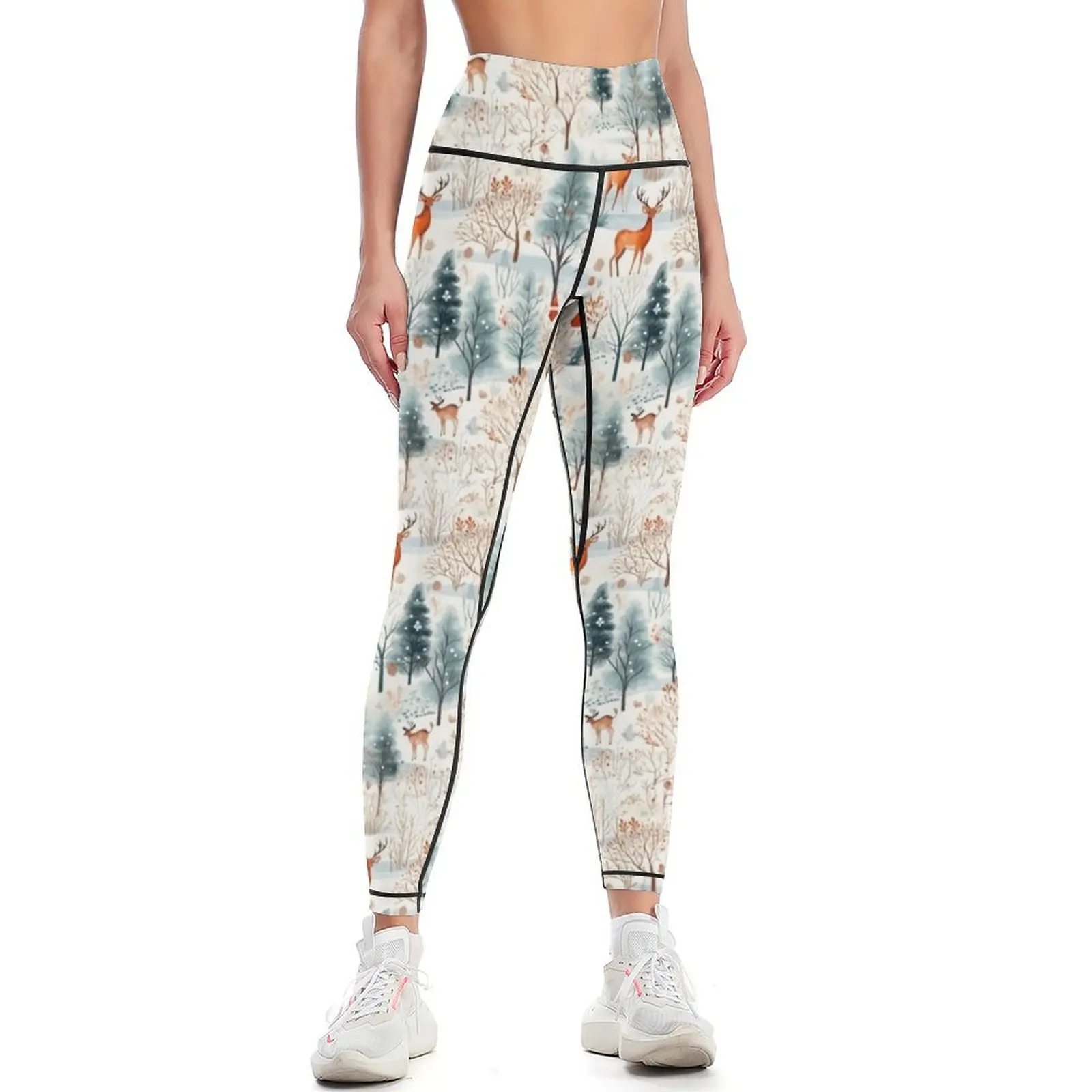 Enchanted Deer in Winter Wonderland: Ethereal Snow Art Leggings fitness set gym Womens Leggings
Enchanted Deer in Winter Wonderland: Ethereal Snow Art Leggings fitness set gym Womens Leggings