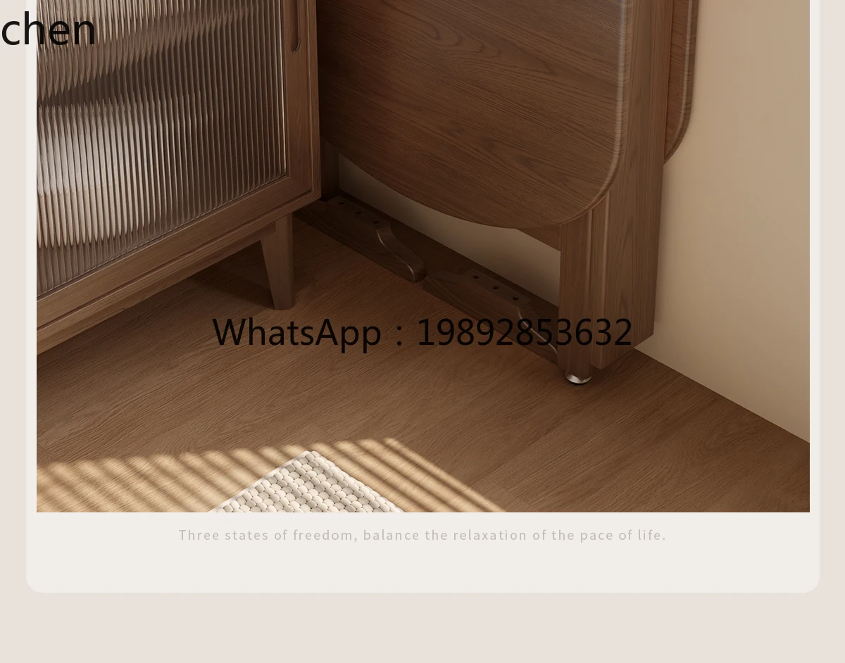 Solid Wood Foldable Round Table for Home Use in Small Apartments Dining Table
Solid Wood Foldable Round Table for Home Use in Small Apartments Dining Table
