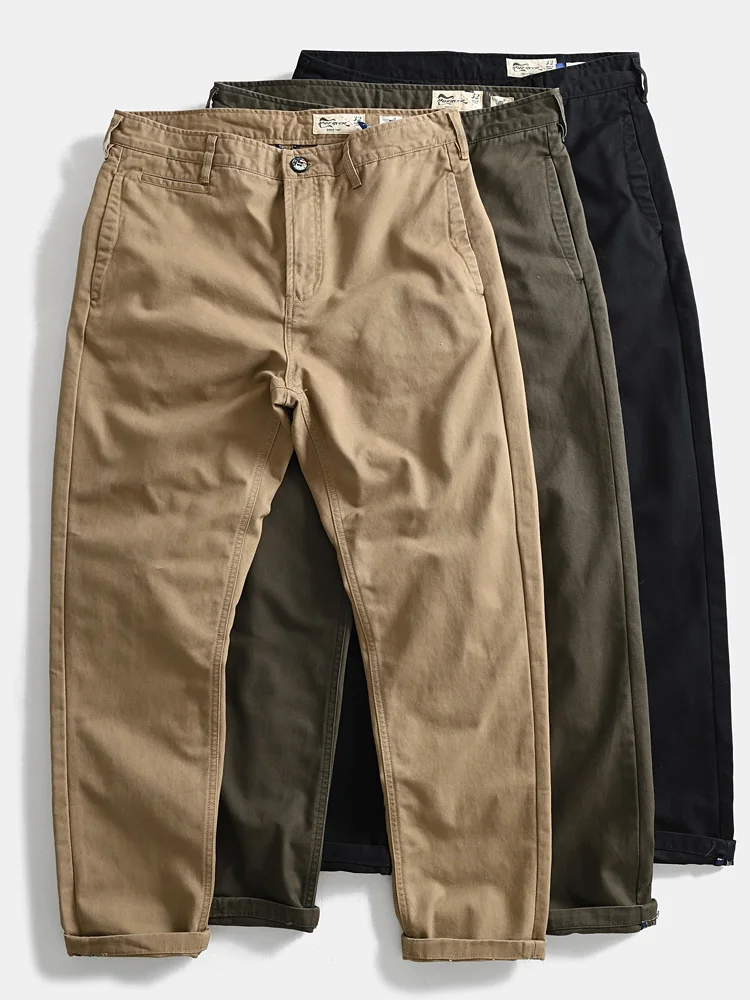 Мужские повседневные брюки из чистого хлопка в японском ретро-стиле, прямого кроя, для осени, для активного отдыха, рабочие, длинные, в американском стиле
Мужские повседневные брюки из чистого хлопка в японском ретро-стиле, прямого кроя, для осени, для активного отдыха, рабочие, длинные, в американском стиле