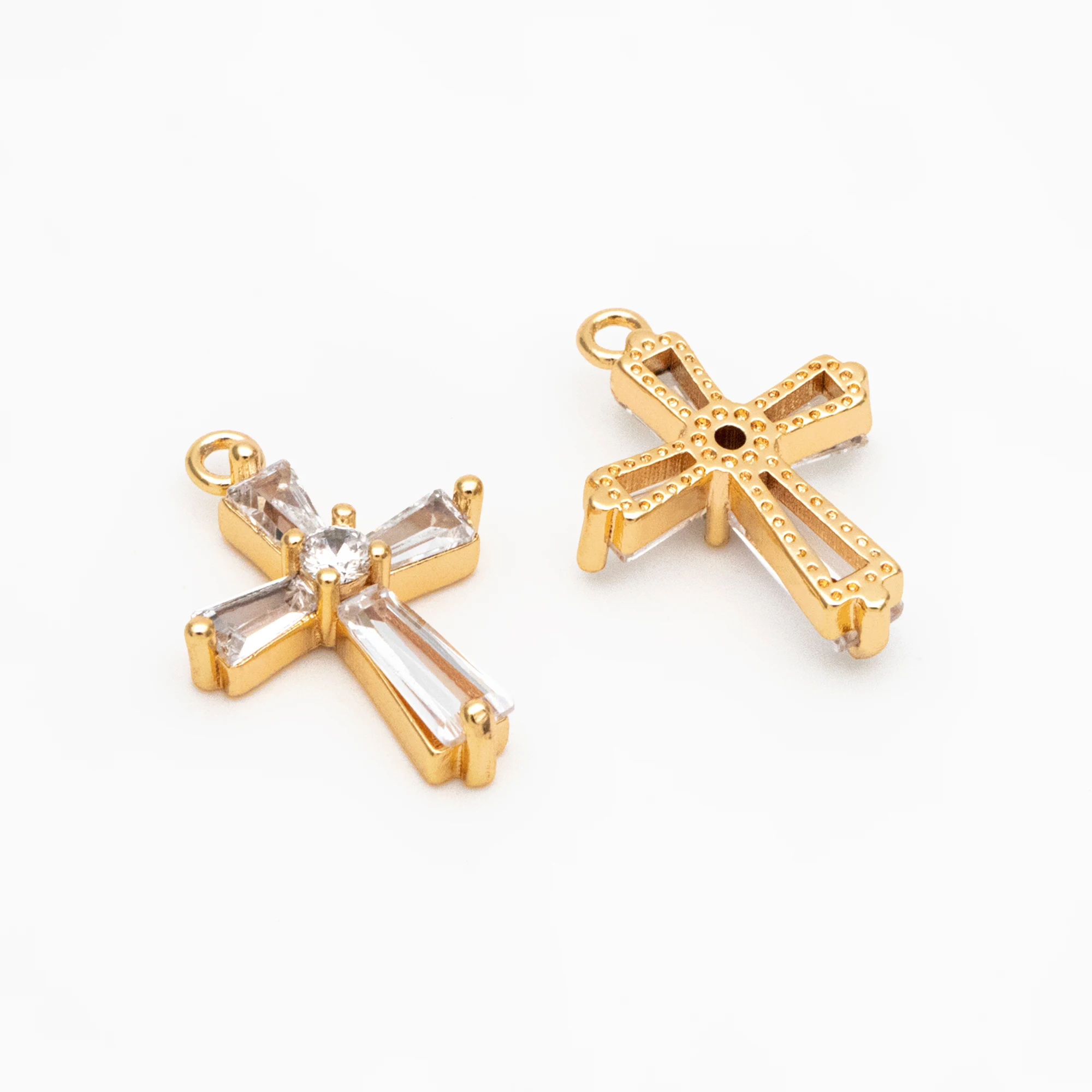 4pcs CZ Pave Gold Cross Charms For Jewelry Making Diy Accessories Supplies (GB-4080)
4pcs CZ Pave Gold Cross Charms For Jewelry Making Diy Accessories Supplies (GB-4080)