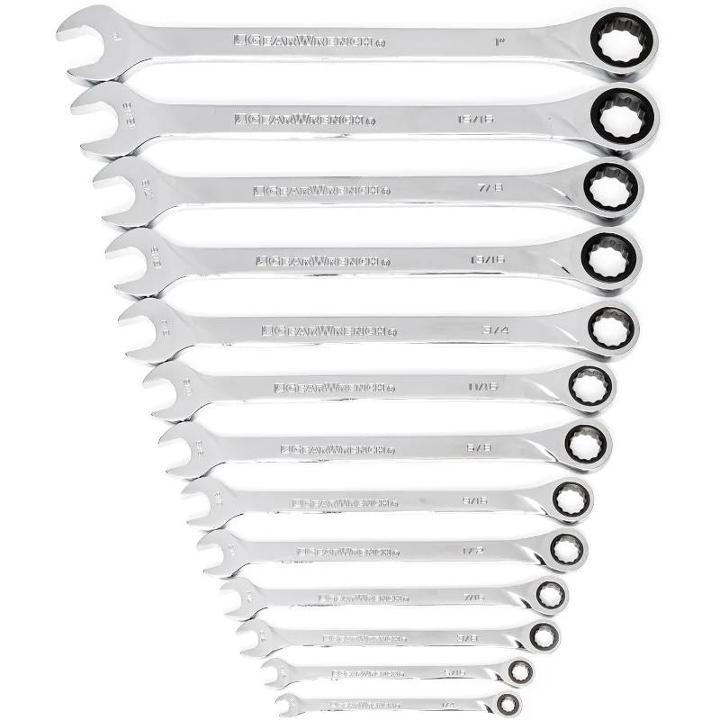High quality.XL Ratcheting Combination SAE Wrench Set 13 Pc., 12 Point - 85199
High quality.XL Ratcheting Combination SAE Wrench Set 13 Pc., 12 Point - 85199