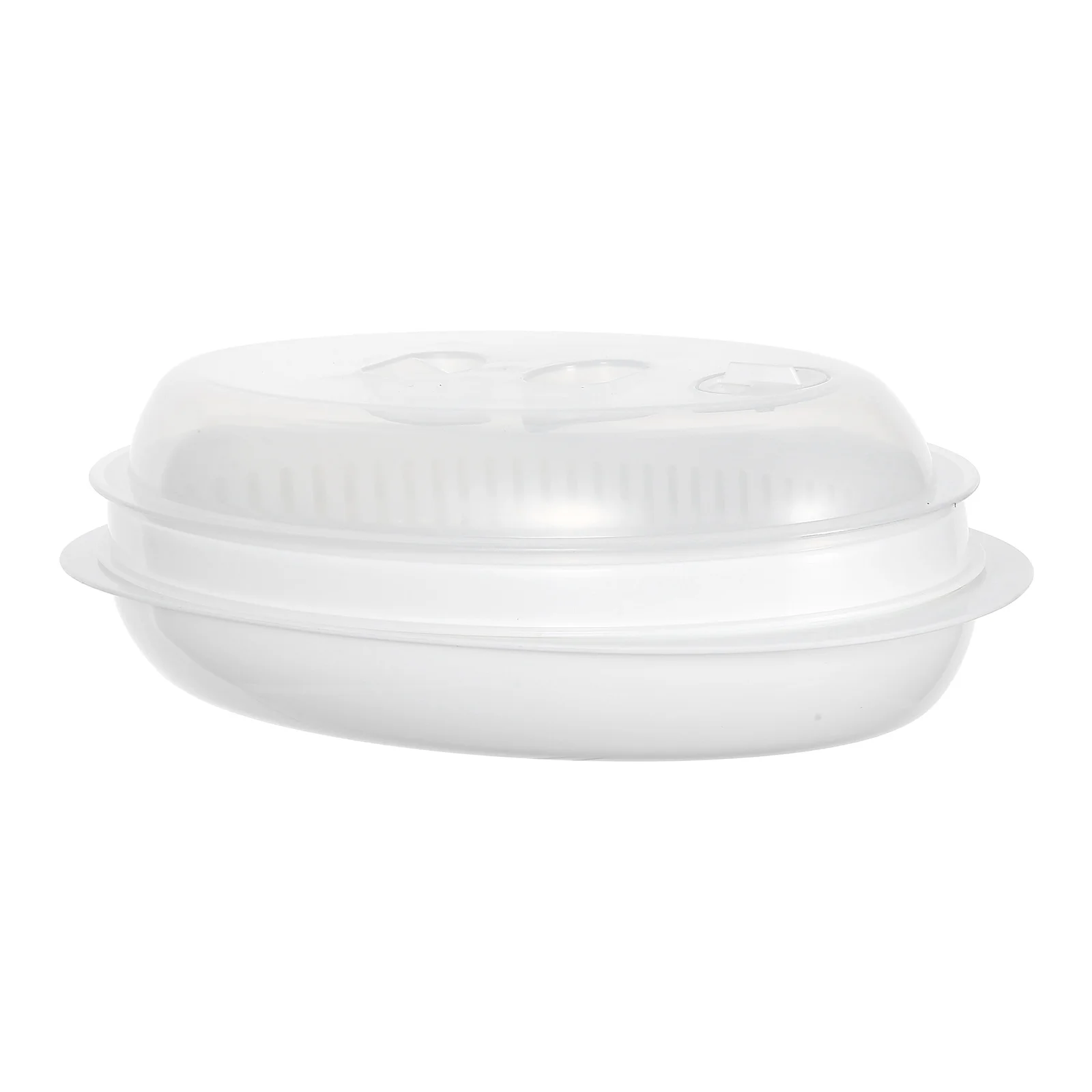 Large Capacity Fish Steamer Microwave Plate with Cover Steaming Plate for Dumplings Vegetables Healthy Kitchen Food Steamer
Large Capacity Fish Steamer Microwave Plate with Cover Steaming Plate for Dumplings Vegetables Healthy Kitchen Food Steamer