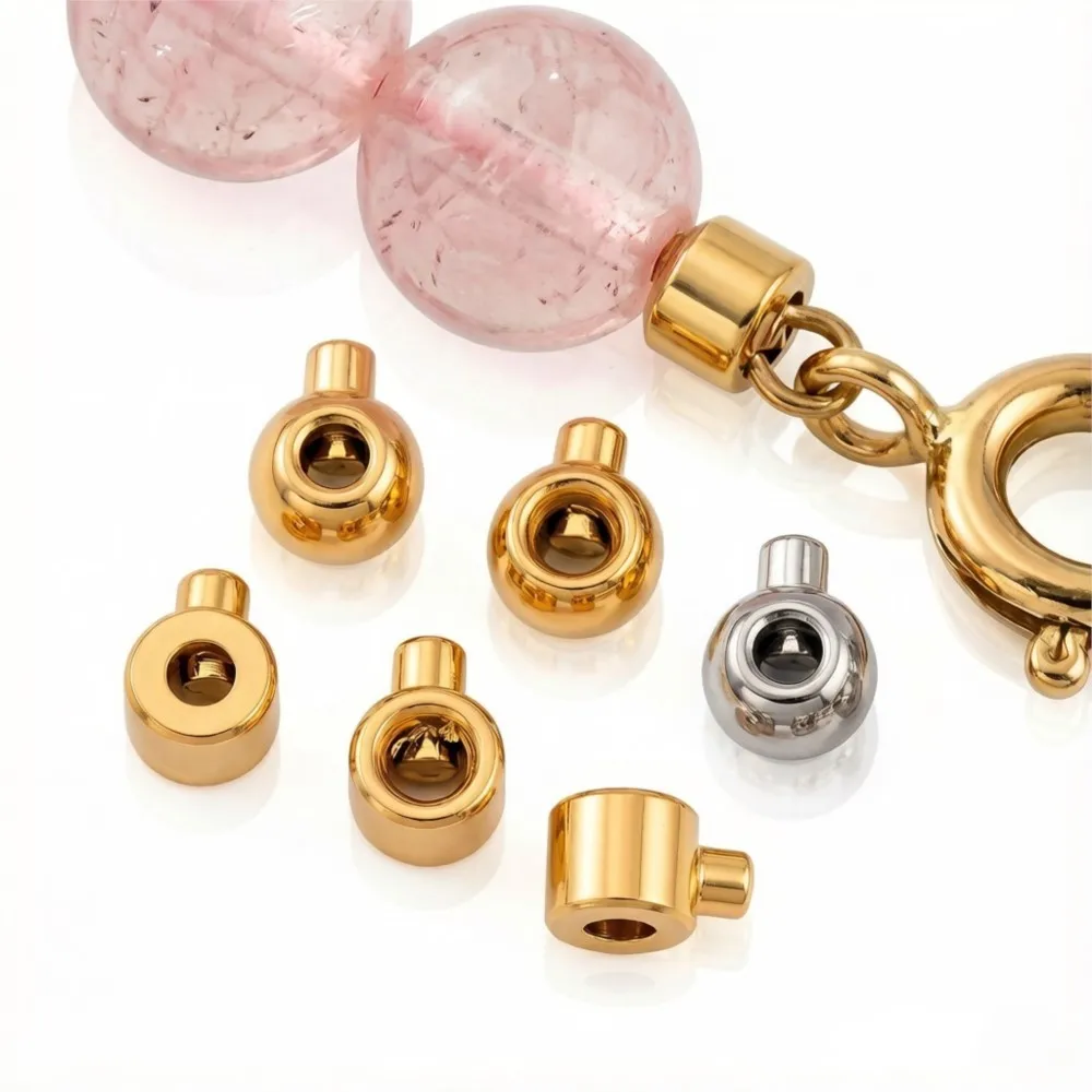 10/20pcs Stainless Steel Positioning Jewelry Clasp Crimp End Beads Closure Buckle for Wire Stopper Beads DIY Jewelry Accessories
10/20pcs Stainless Steel Positioning Jewelry Clasp Crimp End Beads Closure Buckle for Wire Stopper Beads DIY Jewelry Accessories