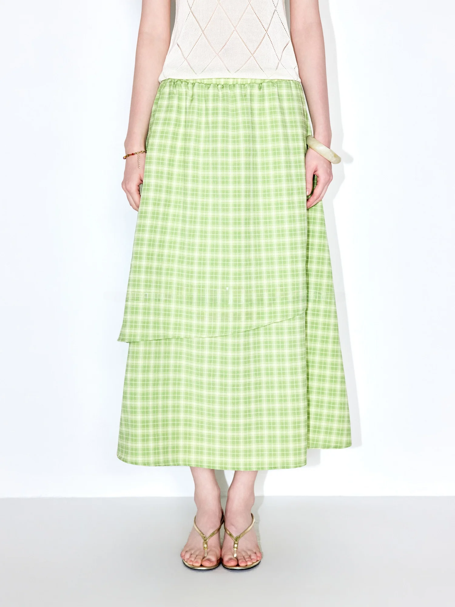 MoodBerry American Retro Green Plaid Design Long Skirt Women's High Waist Casual Versatile A-Line Skirt Summer Fashion
MoodBerry American Retro Green Plaid Design Long Skirt Women's High Waist Casual Versatile A-Line Skirt Summer Fashion
