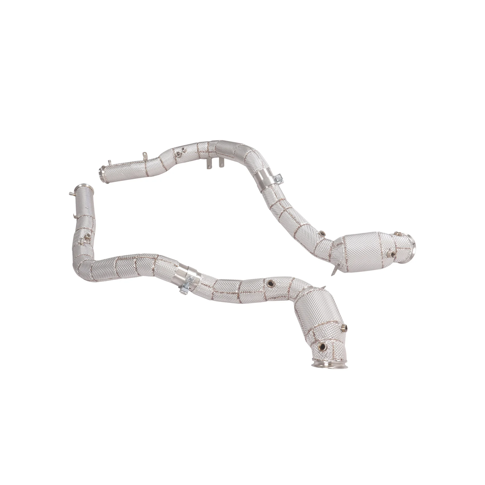 YT SS304 Downpipe with Catalytic Converter, OPF & Heat Insulation for Mercedes G63 W465 4.0T
YT SS304 Downpipe with Catalytic Converter, OPF & Heat Insulation for Mercedes G63 W465 4.0T