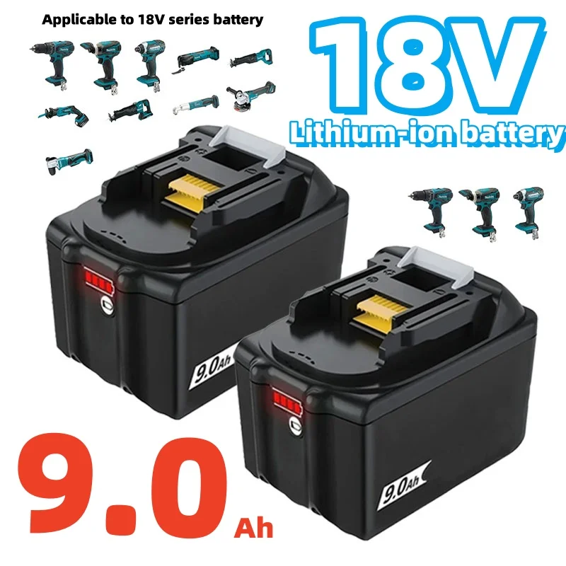 9.0Ah 18V tool battery replacement BL1830 BL1850 BL1860 for cordless angle grinders, hand drills, screwdrivers, etc.
9.0Ah 18V tool battery replacement BL1830 BL1850 BL1860 for cordless angle grinders, hand drills, screwdrivers, etc.