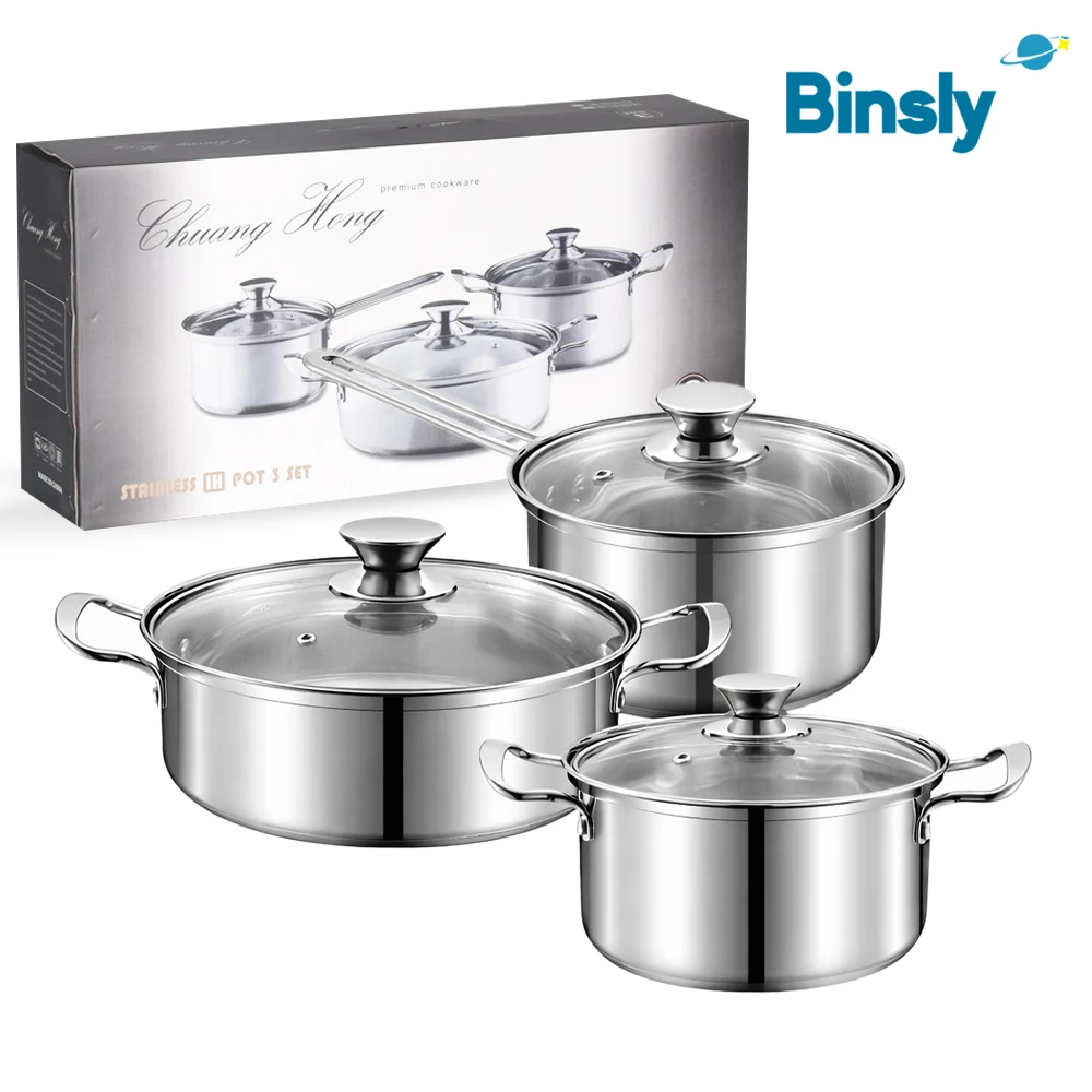 6 Piece Stainless Steel Cookware Kitchen Soup Pots and Saute Pans Set Non-stick Casserole Set Cooking Pots with Glass Lid
6 Piece Stainless Steel Cookware Kitchen Soup Pots and Saute Pans Set Non-stick Casserole Set Cooking Pots with Glass Lid