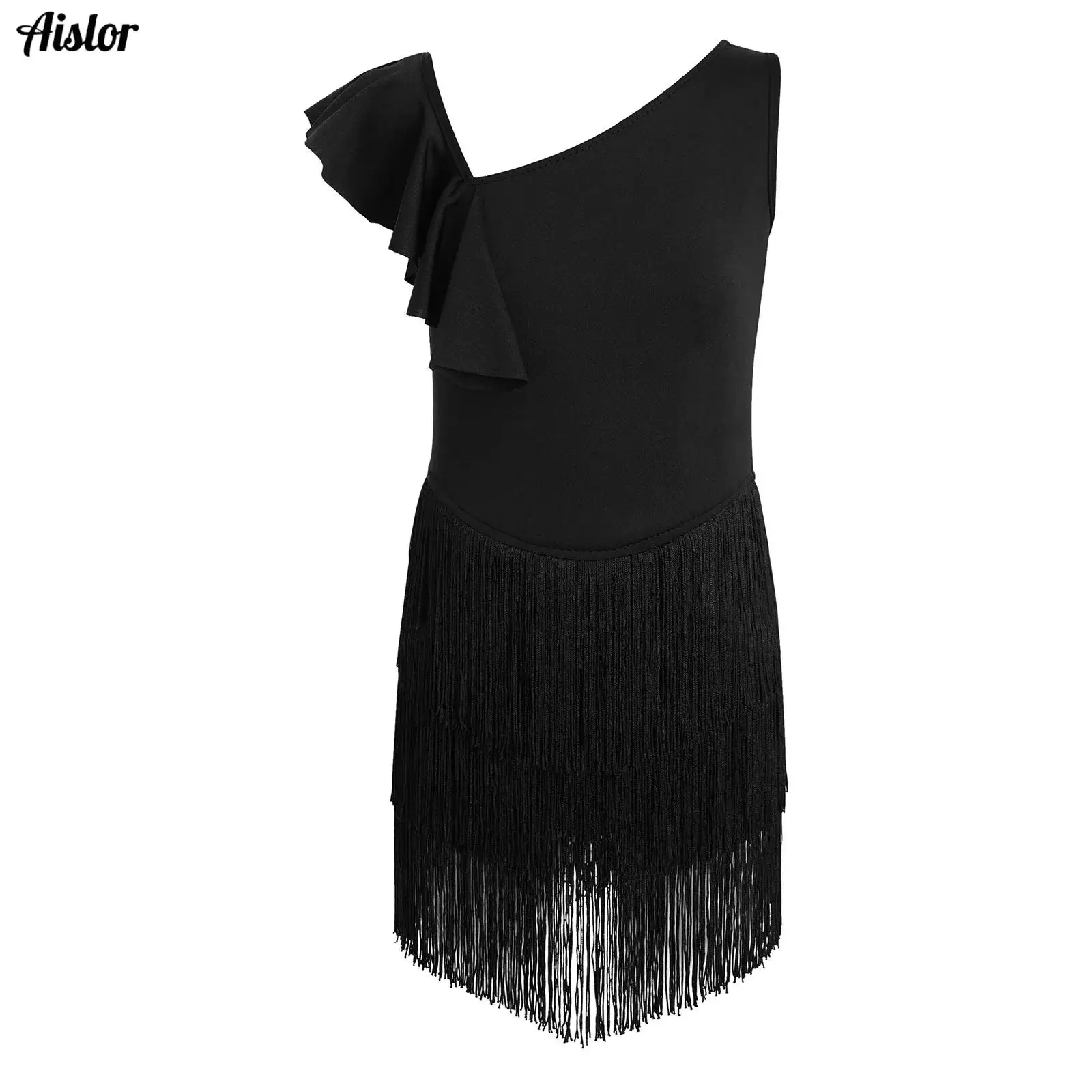 Girls' Latin Dance Costume Summer Practice Dance Dress Children's Advanced Training Ruffled Fringe Dress for Competition
Girls' Latin Dance Costume Summer Practice Dance Dress Children's Advanced Training Ruffled Fringe Dress for Competition