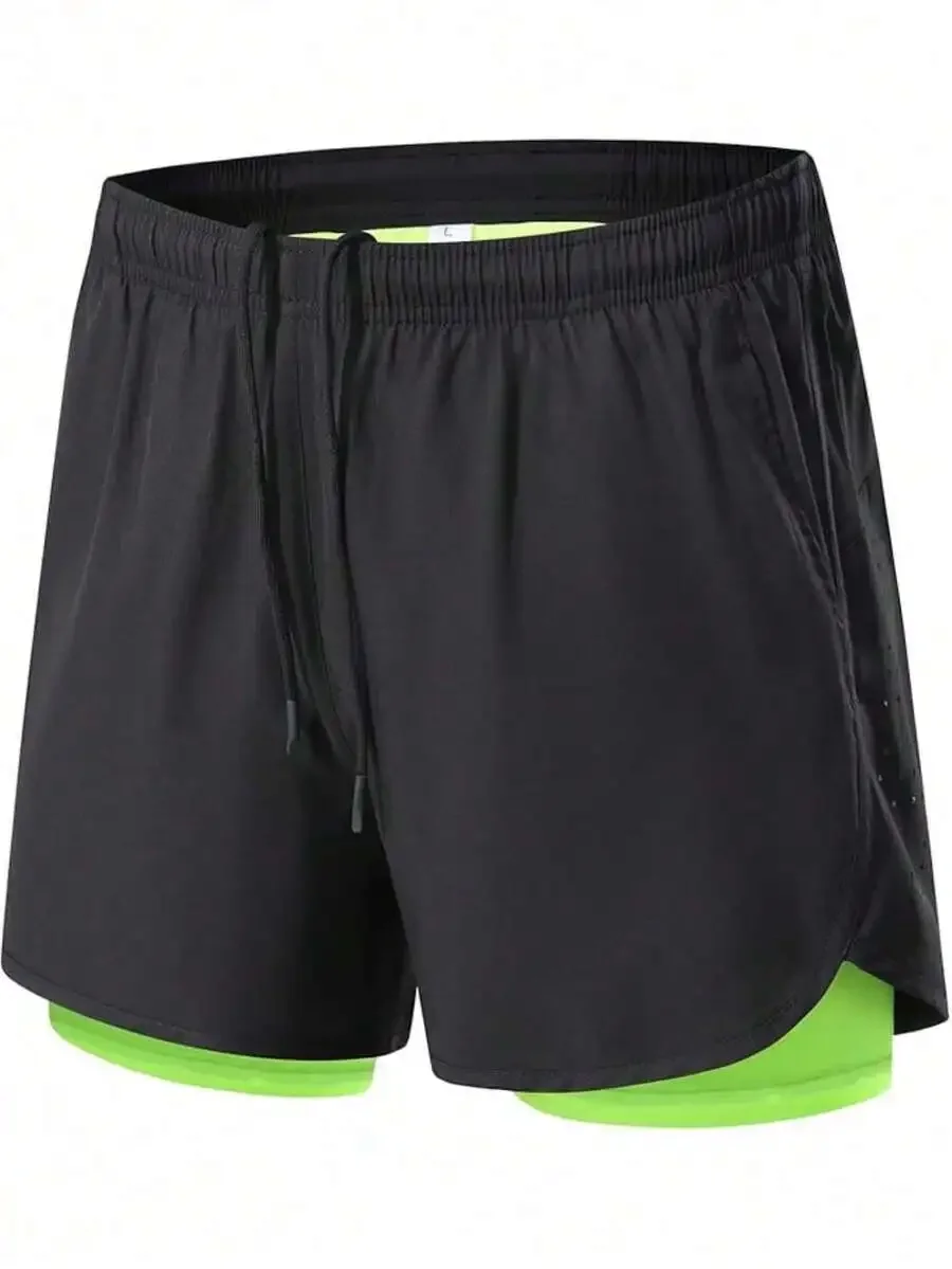 Mens 2 In 1 Quick Dry Running Shorts With Side Pockets Athletic Gym Workout
Mens 2 In 1 Quick Dry Running Shorts With Side Pockets Athletic Gym Workout