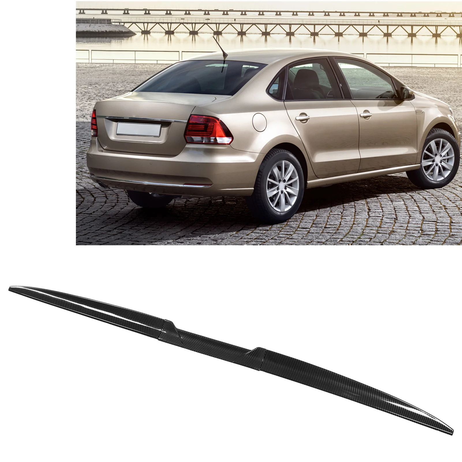 3Pcs Car Rear Spoiler Wing for Universal Car - Glossy Carbon Style Air Friction Reducing Lip Air Flow Adjustment High Efficiency
3Pcs Car Rear Spoiler Wing for Universal Car - Glossy Carbon Style Air Friction Reducing Lip Air Flow Adjustment High Efficiency