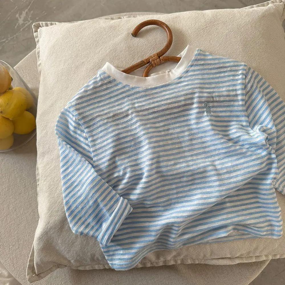 Kids Sun Protection Lightweight Long-Sleeve T-Shirt 2026 Summer New Style Boys and Girls Baby Striped Breathable Top
Kids Sun Protection Lightweight Long-Sleeve T-Shirt 2026 Summer New Style Boys and Girls Baby Striped Breathable Top
