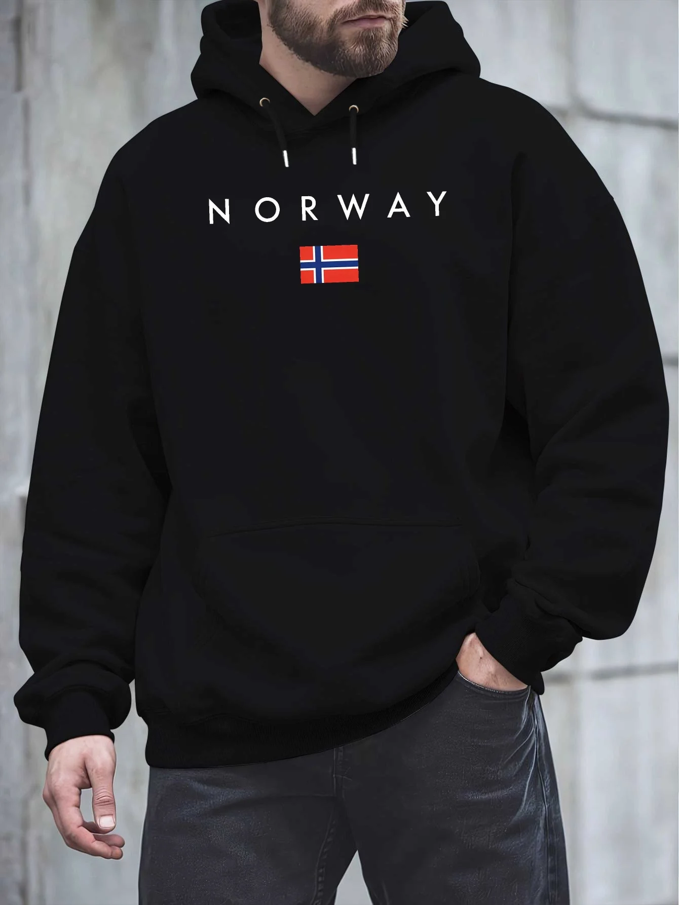 Top Pick Men's Norway Graphic Hoodie - Text & Flag Design, Black, All-Season, Scandinavian Style
Top Pick Men's Norway Graphic Hoodie - Text & Flag Design, Black, All-Season, Scandinavian Style