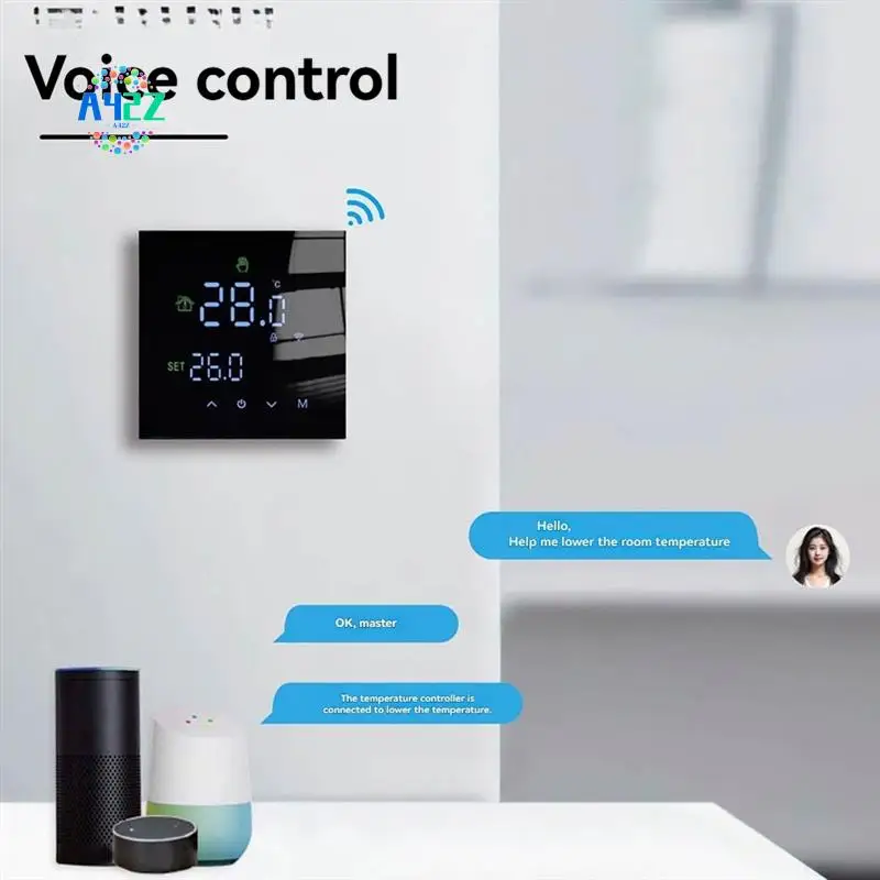 A42Z-Tuya Smart Wi-Fi напольное водяное отопление, настенный котел, термостат с подогревом, программируемое голосовое управление, регулируемая подсветка
A42Z-Tuya Smart Wi-Fi напольное водяное отопление, настенный котел, термостат с подогревом, программируемое голосовое управление, регулируемая подсветка