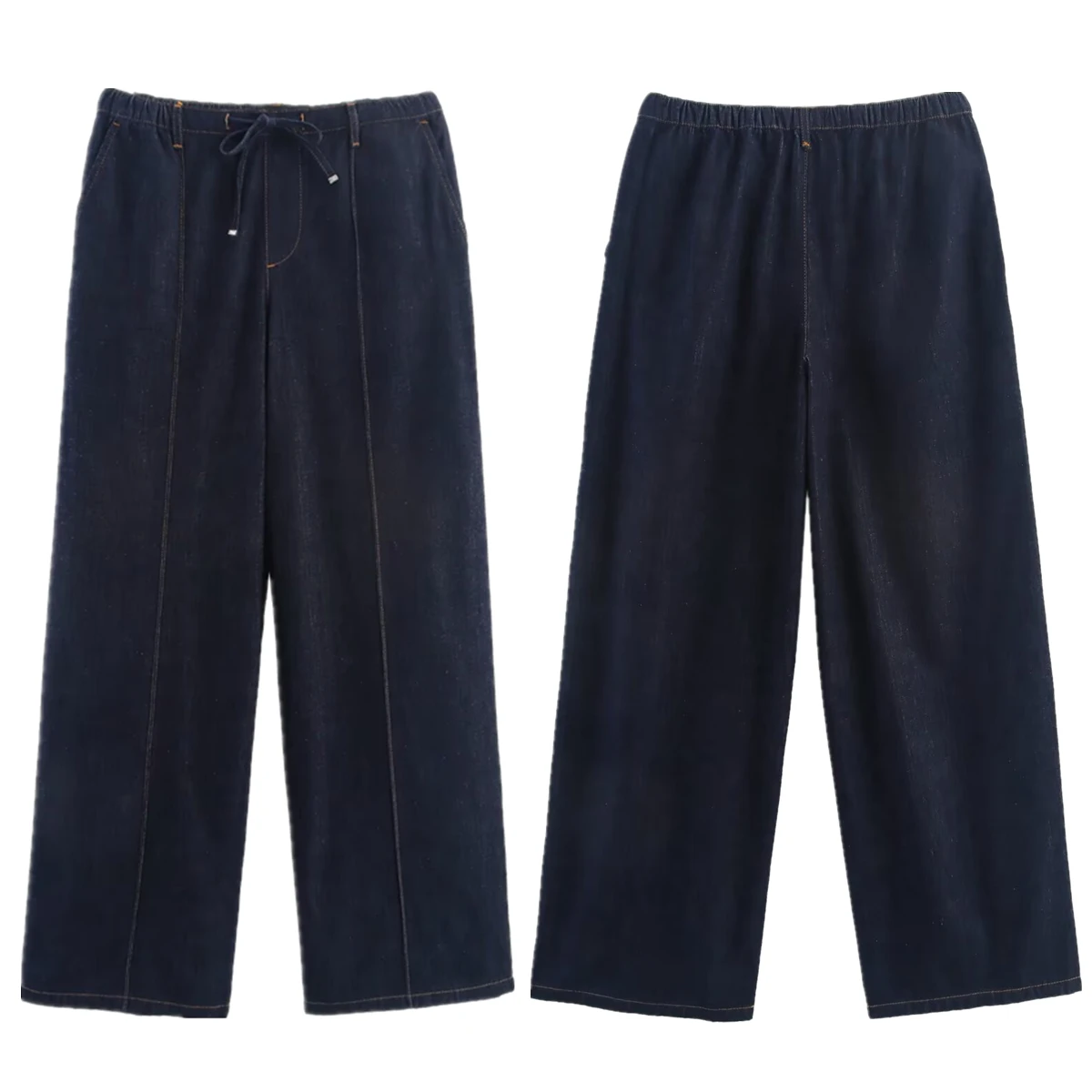 Withered Nordic Minimalist Navy Blue Jeans Women Denim Pants Vintage Drawstring Loose Harem Pants Women Mom Jeans 
Withered Nordic Minimalist Navy Blue Jeans Women Denim Pants Vintage Drawstring Loose Harem Pants Women Mom Jeans