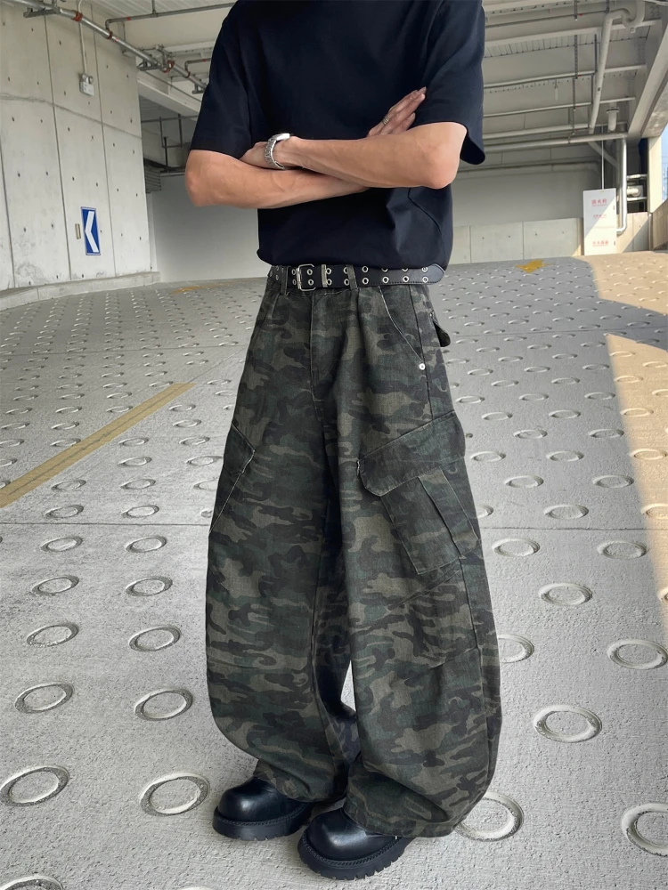 Camouflage Workwear Jeans Men's Street Style Handsome American Retro Silhouette Multiple Pockets Logging Knife Wide Leg Pants
Camouflage Workwear Jeans Men's Street Style Handsome American Retro Silhouette Multiple Pockets Logging Knife Wide Leg Pants