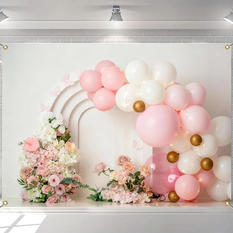 LS Photography Backdrop Girls Birthday Party Cake Smash Kids Portrait Photo Background Balloons Floral Butterfly Decor Props
LS Photography Backdrop Girls Birthday Party Cake Smash Kids Portrait Photo Background Balloons Floral Butterfly Decor Props