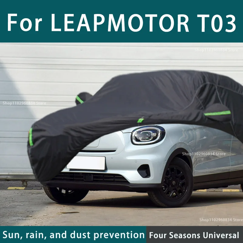 For Leapmotor T03 210T Full Car Covers Outdoor Uv Sun Protection Dust Rain Snow Protective Car Cover Auto Black Cover
For Leapmotor T03 210T Full Car Covers Outdoor Uv Sun Protection Dust Rain Snow Protective Car Cover Auto Black Cover