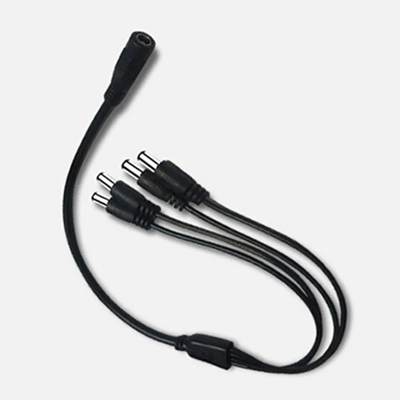 DC 5.5x2.1mm 1-to-4 Power Splitter Cable - 12V 1 Female to 4 Male Adapter Extension Cords 12V for CCTV Cameras, LED Strips
DC 5.5x2.1mm 1-to-4 Power Splitter Cable - 12V 1 Female to 4 Male Adapter Extension Cords 12V for CCTV Cameras, LED Strips