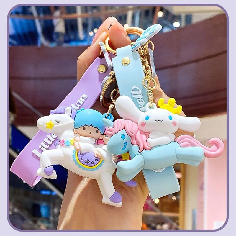Official Sanrio Keychain My Melody Cinnamoroll Hello Kitty Little Twin Stars Pendant Silicone Wrist Strap Key Ring for Girl Fans
Official Sanrio Keychain My Melody Cinnamoroll Hello Kitty Little Twin Stars Pendant Silicone Wrist Strap Key Ring for Girl Fans