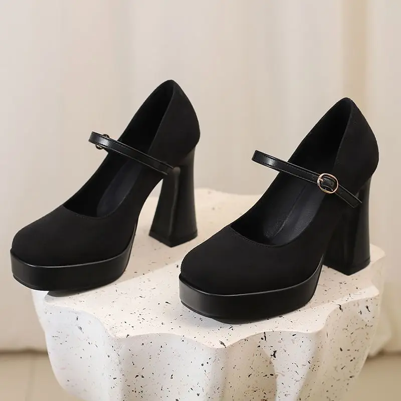ASILETO Luxury Mary Janes Women Pumps Round Toe Chunky Heels 10.5cm Platform 3cm Buckle Strap Plus Size 44 45 Sexy Party Shoes
ASILETO Luxury Mary Janes Women Pumps Round Toe Chunky Heels 10.5cm Platform 3cm Buckle Strap Plus Size 44 45 Sexy Party Shoes