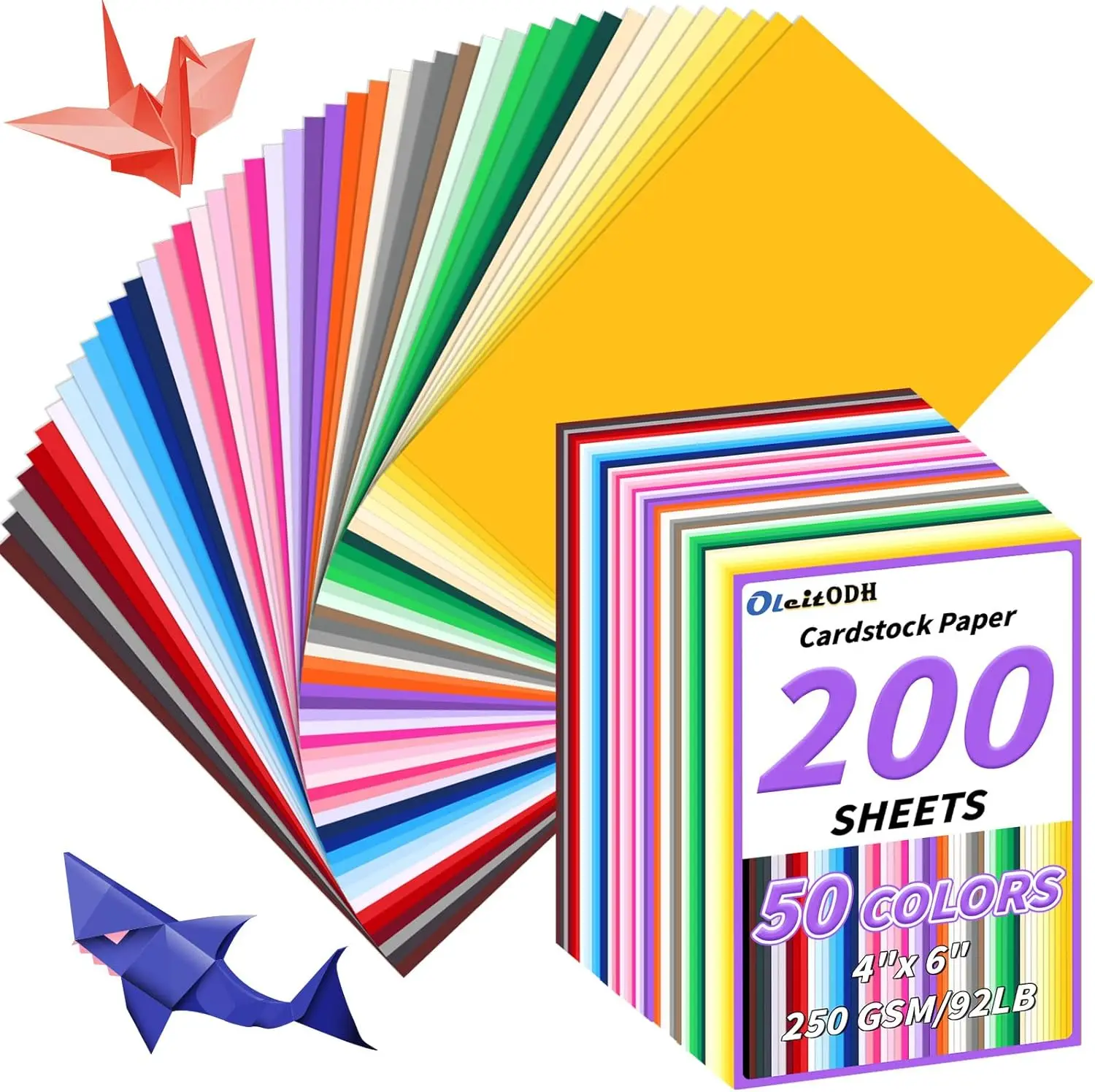 4x6 Cardstock 50 Colors 200 Pack Thick Paper for Invitations Greeting Cards Postcards 250GSM
4x6 Cardstock 50 Colors 200 Pack Thick Paper for Invitations Greeting Cards Postcards 250GSM