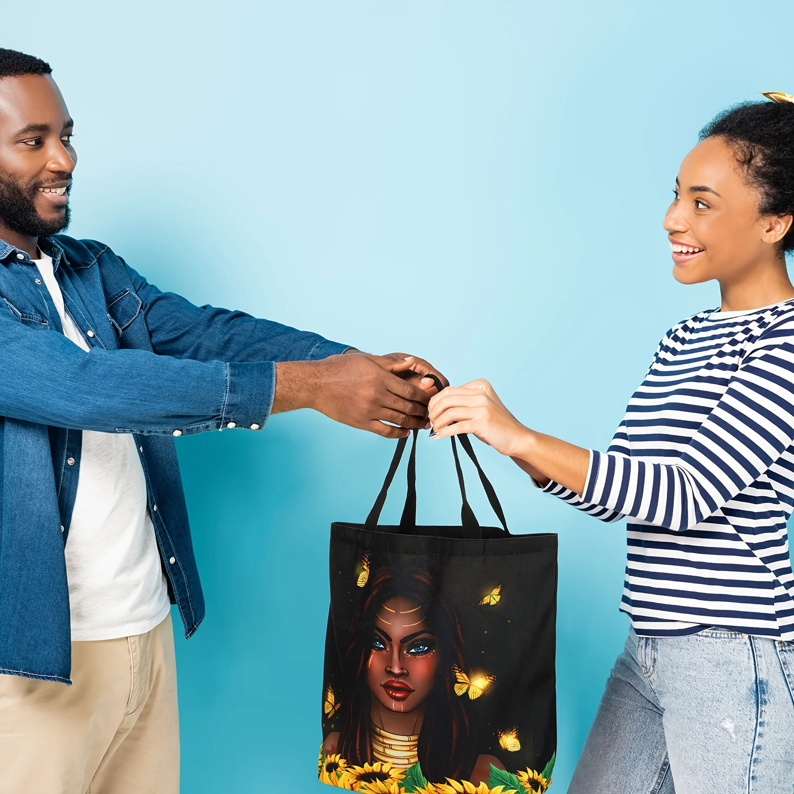 4 Pack African American Tote Bags for Women - Afro-Inspired Cartoon Art Print Large Canvas Shoulder Bags, Durable Stylish Handba
4 Pack African American Tote Bags for Women - Afro-Inspired Cartoon Art Print Large Canvas Shoulder Bags, Durable Stylish Handba