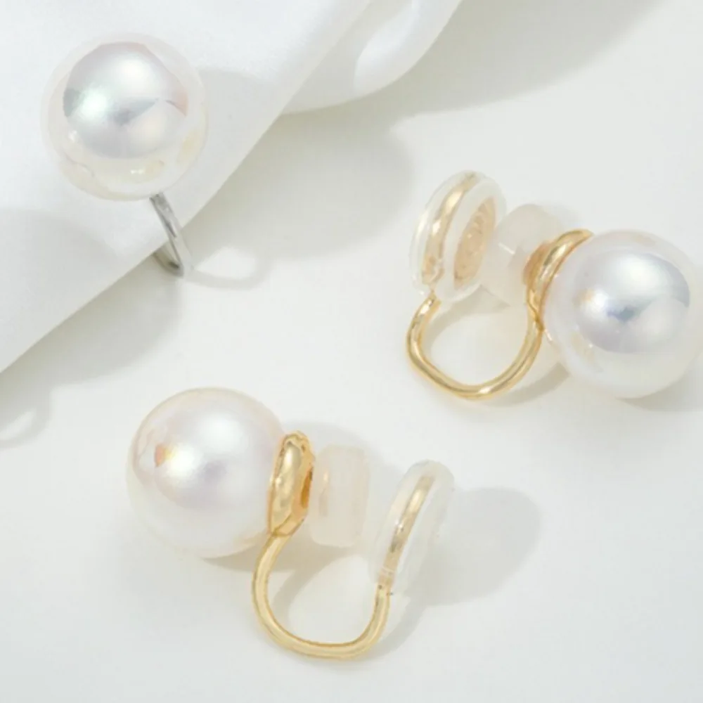 Earrings 14K Gold Color Double Sided Silicone Half Hole Bead Holder Ear Clips DIY Sticky Pearl Comfortable Ear Accessories
Earrings 14K Gold Color Double Sided Silicone Half Hole Bead Holder Ear Clips DIY Sticky Pearl Comfortable Ear Accessories