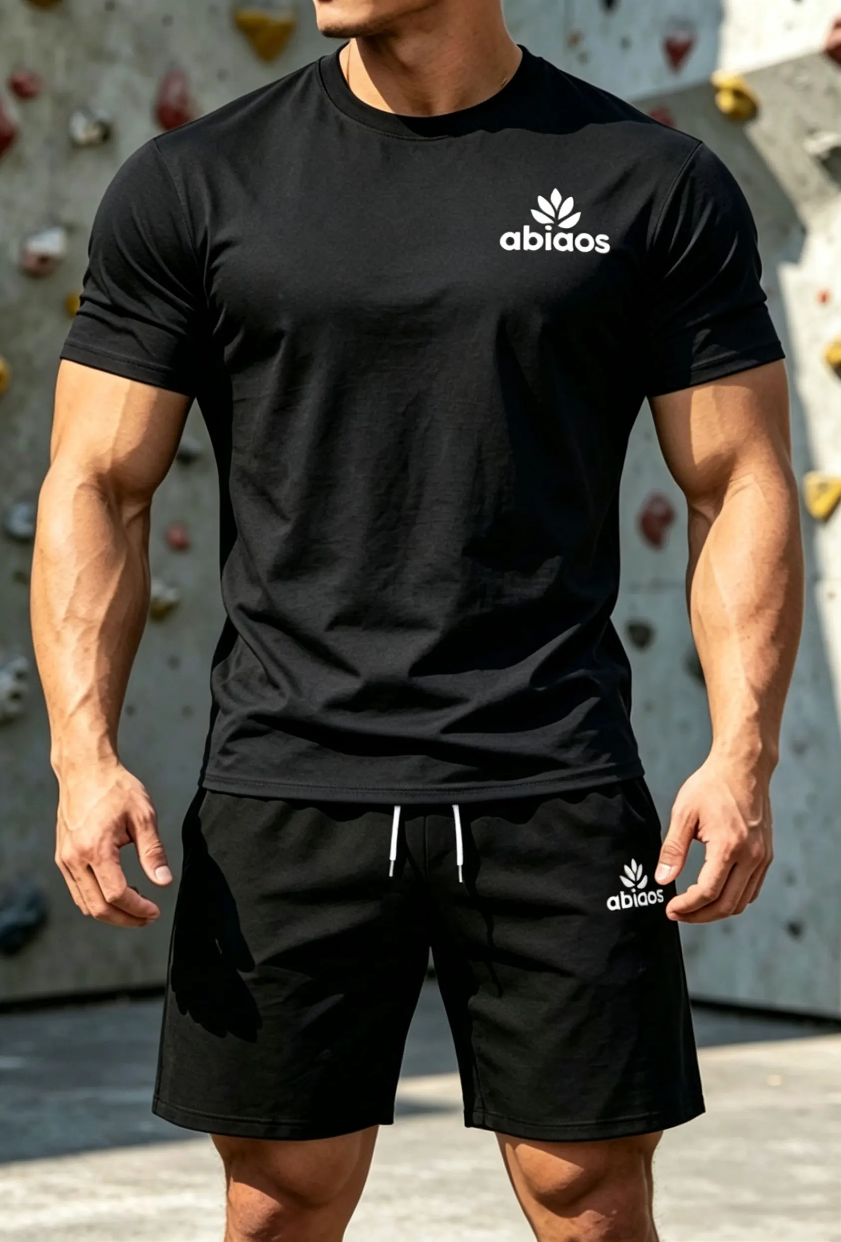 New men's summer fitness sportswear, short sleeved T-shirt and shorts two-piece set, breathable quick casual wear.
New men's summer fitness sportswear, short sleeved T-shirt and shorts two-piece set, breathable quick casual wear.