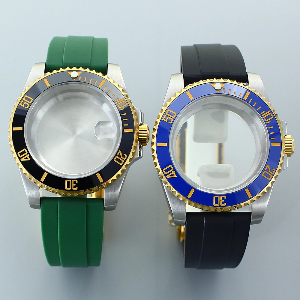 20ATM Dive 40mm SUB Case For Seiko NH35 NH36 GMT Miyota 8215 ETA2824 PT5000 Watch Case Rubber Bracelet Sapphire 120 Clicks bezel
20ATM Dive 40mm SUB Case For Seiko NH35 NH36 GMT Miyota 8215 ETA2824 PT5000 Watch Case Rubber Bracelet Sapphire 120 Clicks bezel