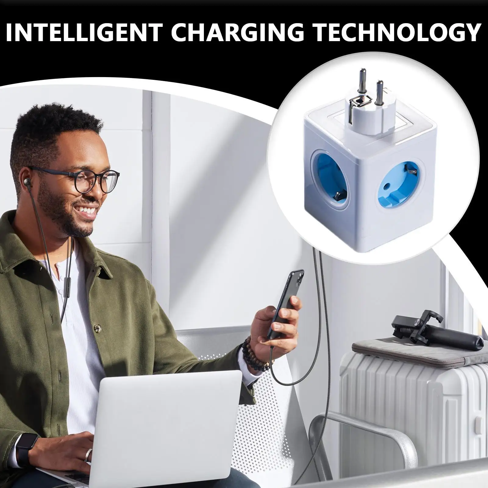 Plug Converter Charging Cable Outlet Portable USB Socket Adapter With Overload Protection For Laptop Trip Women Men Travelers
Plug Converter Charging Cable Outlet Portable USB Socket Adapter With Overload Protection For Laptop Trip Women Men Travelers