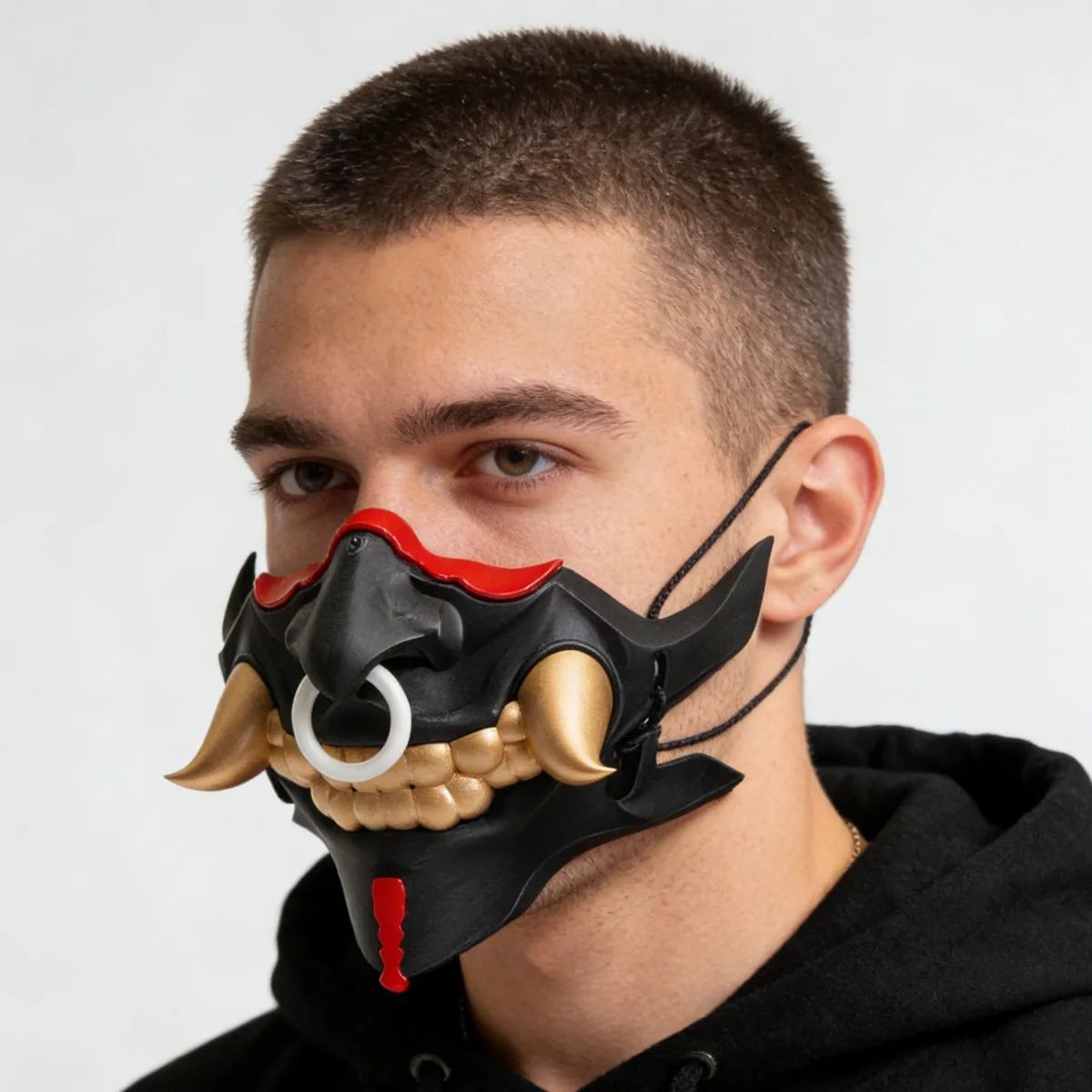 Anime Rahu Cosplay Face Masks, Game MBCCS048 Cos Party Masks Semi-face Props For Women Men
Anime Rahu Cosplay Face Masks, Game MBCCS048 Cos Party Masks Semi-face Props For Women Men