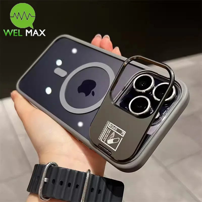 New With holder Transparent magnetic phone case For iphone 16 15 14 13 12 11 Pro Max For Magsafe Wireless Charging Soft Cover
New With holder Transparent magnetic phone case For iphone 16 15 14 13 12 11 Pro Max For Magsafe Wireless Charging Soft Cover