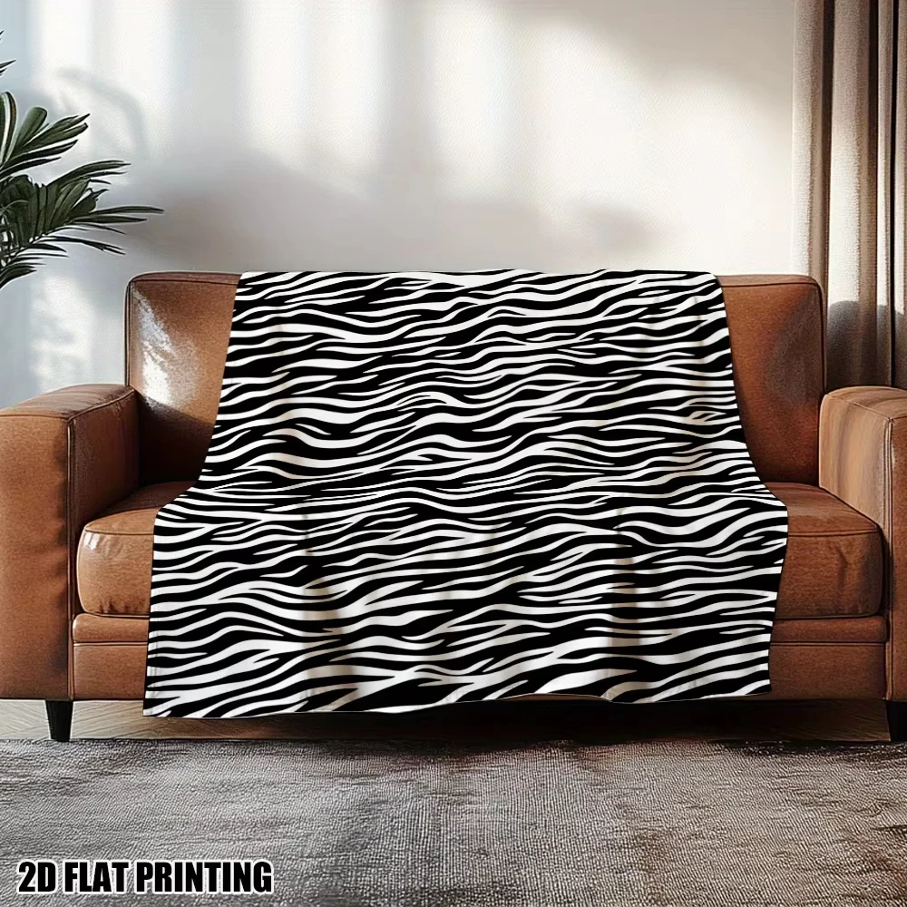 Black White Zebra Print Throw Soft Warm Versatile For Home Decor And Outdoor Activities Present
Black White Zebra Print Throw Soft Warm Versatile For Home Decor And Outdoor Activities Present