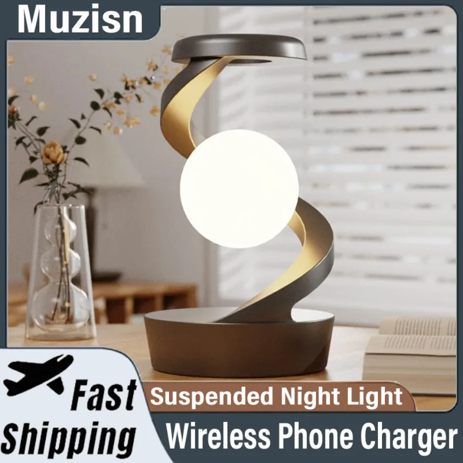 Беспроводное зарядное устройство для телефона с 3D левитирующей шаровой лампой RGB Плавающий светодиодный ночник Плавающий и вращающийся в воздухе со светодиодной лунной лампой
Беспроводное зарядное устройство для телефона с 3D левитирующей шаровой лампой RGB Плавающий светодиодный ночник Плавающий и вращающийся в воздухе со светодиодной лунной лампой
