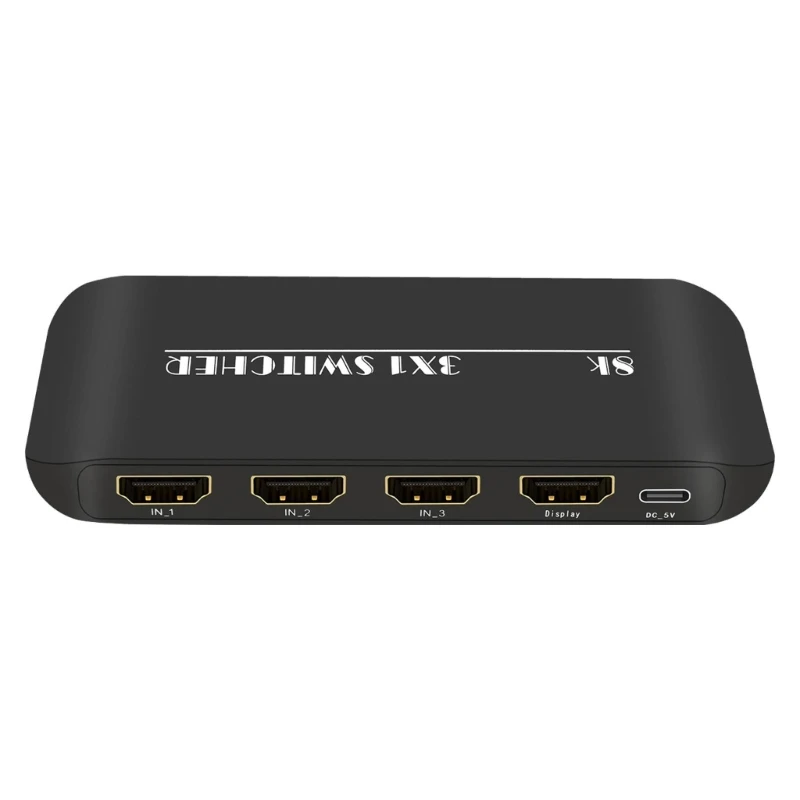 8K HDMI-совместимый переключатель, 3 порта 3x1 HDMI-совместимый коммутатор, разветвитель 8K, Прямая поставка
8K HDMI-совместимый переключатель, 3 порта 3x1 HDMI-совместимый коммутатор, разветвитель 8K, Прямая поставка