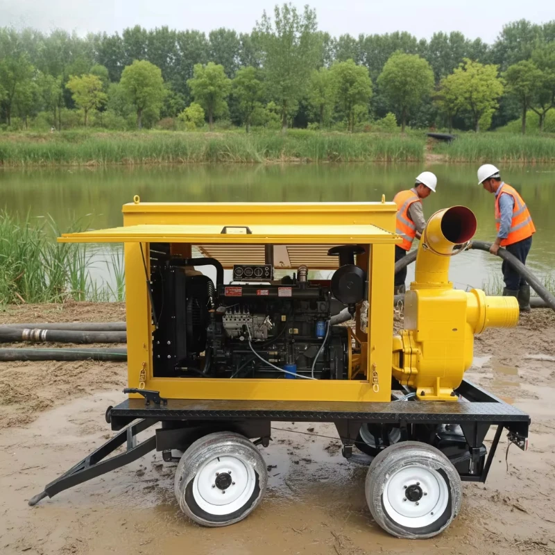 10-inch Mobile Trailer Water Pump for Drainage and Pumping diesel Engine Suction Pump Head Pressure 15 Meters Flow Rate
10-inch Mobile Trailer Water Pump for Drainage and Pumping diesel Engine Suction Pump Head Pressure 15 Meters Flow Rate