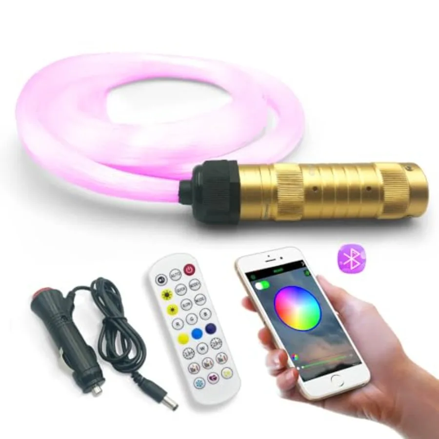 Fiber Optic Light for Car/Ceiling Star Lighting, Music/APP Control Starlight Headliner Kit, Car Atmosphere Lamp with RF Remote
Fiber Optic Light for Car/Ceiling Star Lighting, Music/APP Control Starlight Headliner Kit, Car Atmosphere Lamp with RF Remote