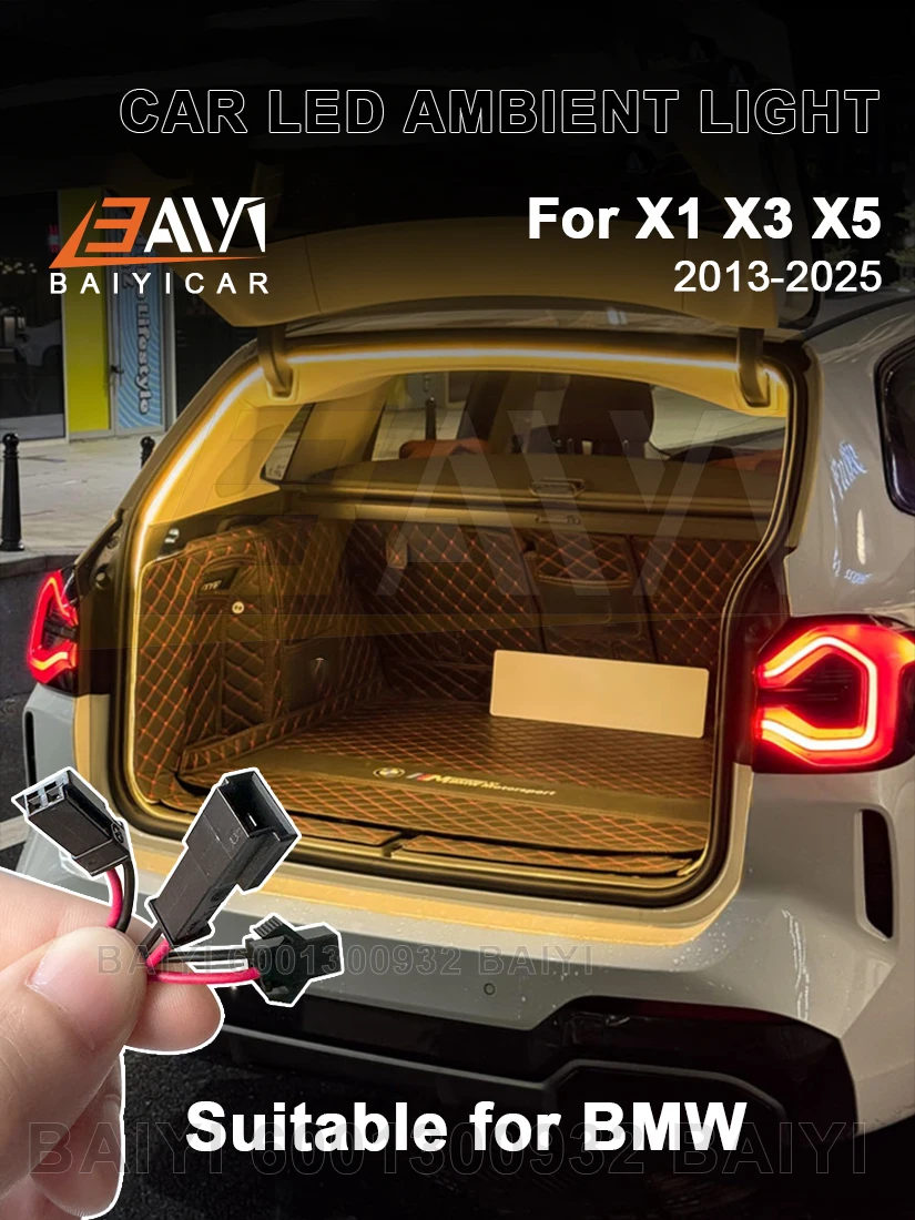LED Car Trunk Light For BMW X1 X3 X5 Customized Car Atmosphere Light Rear Brightening Lighting Strips Auto Interior Accessories
LED Car Trunk Light For BMW X1 X3 X5 Customized Car Atmosphere Light Rear Brightening Lighting Strips Auto Interior Accessories