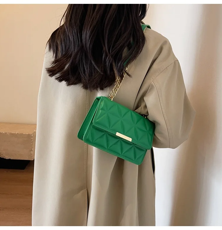 Women Quilted Chain Crossbody Bag Fashion Small Square Shoulder Purse Multi Color Casual Daily Handbag Women Quilted Chain Crossbody Bag Fashion Small Square Shoulder Purse Multi Color Casual Daily Handbag