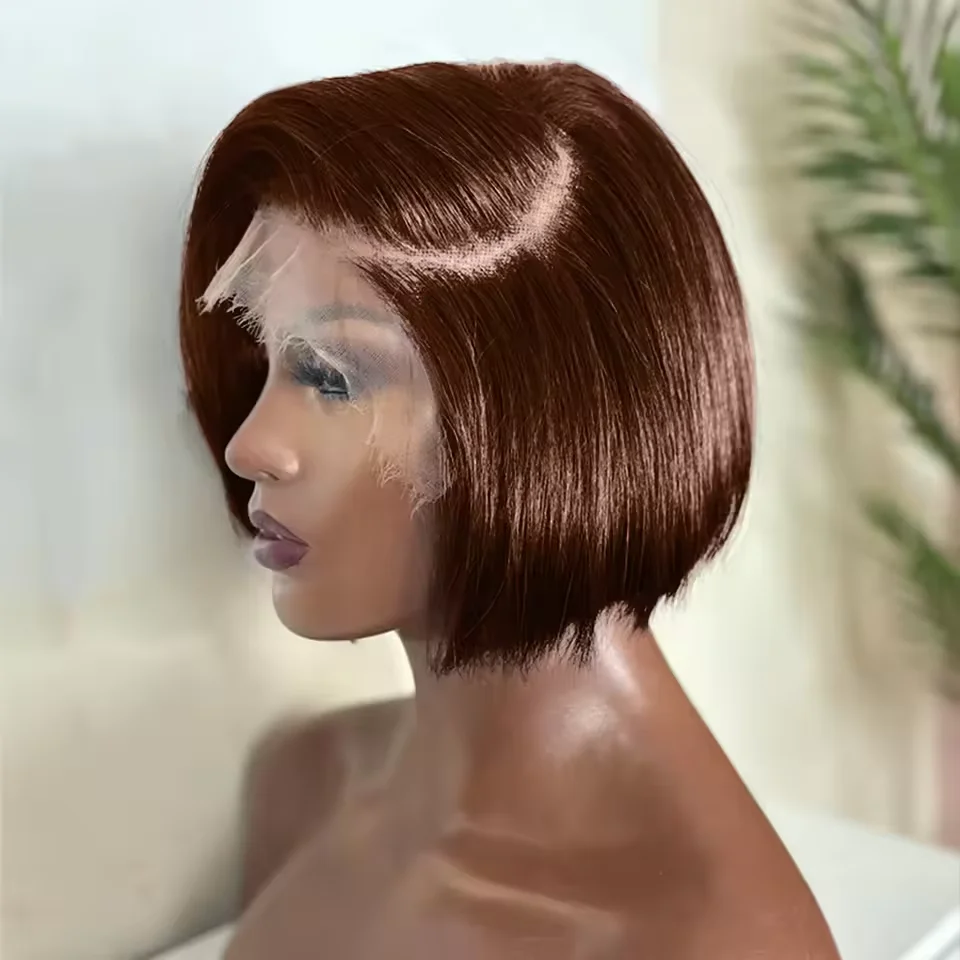 13x4 Lace Front Wigs #4 Chocolate Brown Straight Bob Wigs for Human Hair Short Bob Wigs Transparent Bob Virgin Front Lace Wigs
13x4 Lace Front Wigs #4 Chocolate Brown Straight Bob Wigs for Human Hair Short Bob Wigs Transparent Bob Virgin Front Lace Wigs