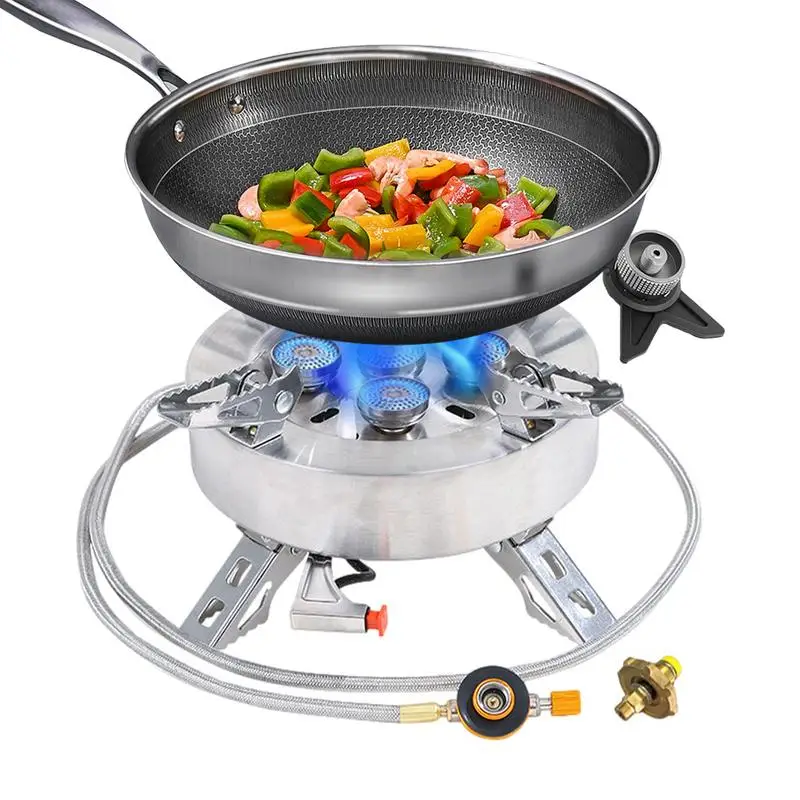 Camping Stove 12800W High Power Outdoor Folding Gas Burner Portable Equipment Cookware Hiking Kitchen Picnic Supplies
Camping Stove 12800W High Power Outdoor Folding Gas Burner Portable Equipment Cookware Hiking Kitchen Picnic Supplies