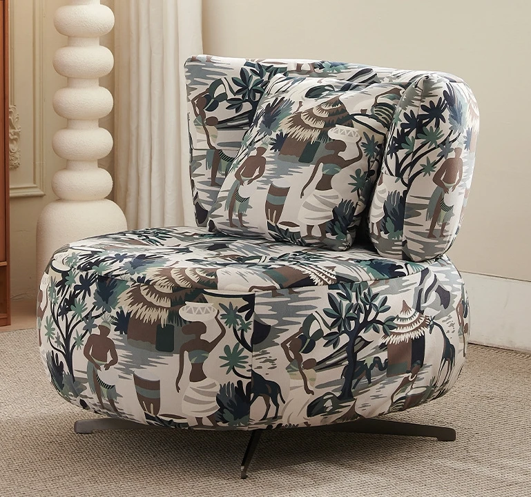 Furniture Rotating Sofa Chair Single Light Luxury Living Room Balcony Italian Leisure Chair Reception
Furniture Rotating Sofa Chair Single Light Luxury Living Room Balcony Italian Leisure Chair Reception