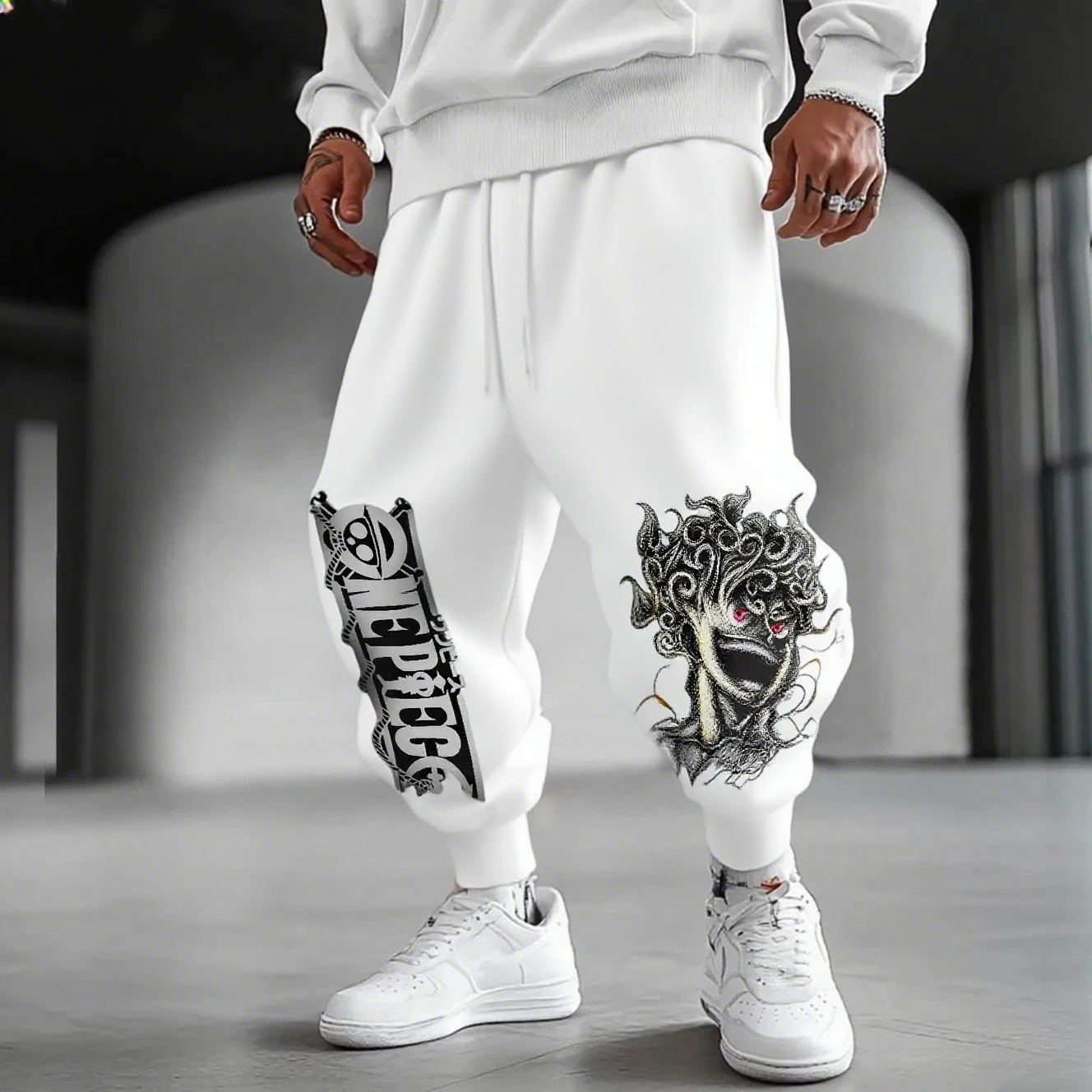 One Piece Luffy Animation-themed Printed Pants 2025 American Sporty Autumn Fashion Men's and Women's Cotton Leggings
One Piece Luffy Animation-themed Printed Pants 2025 American Sporty Autumn Fashion Men's and Women's Cotton Leggings