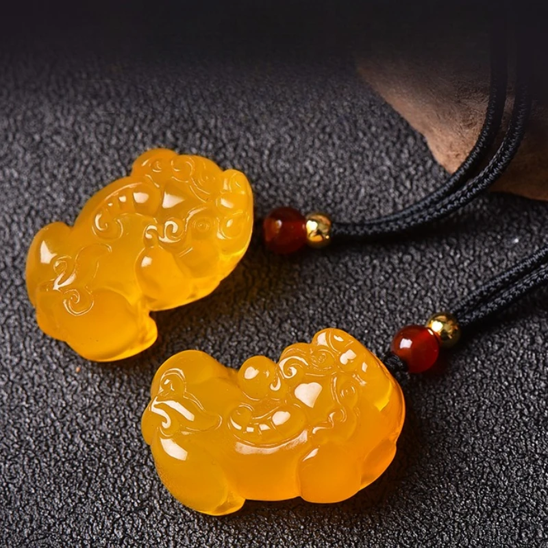 Кулон Pixiu из натурального ледяного желтого халцедона, изысканное и модное ожерелье в этническом стиле, ювелирные изделия
Кулон Pixiu из натурального ледяного желтого халцедона, изысканное и модное ожерелье в этническом стиле, ювелирные изделия