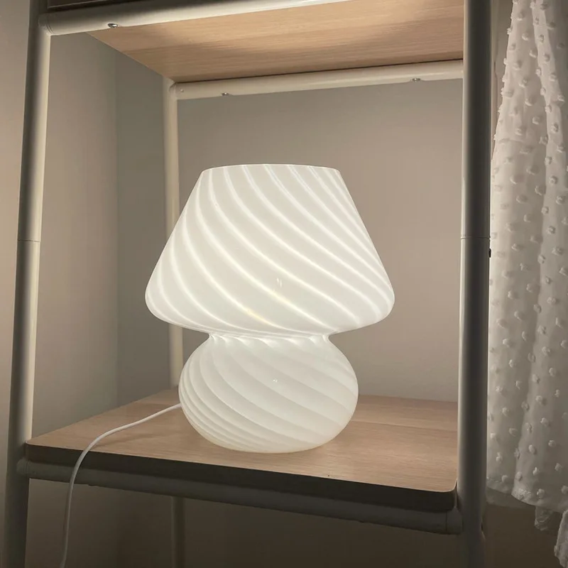 Glass Mushroom Table Lamp Color Bedroom Bedside Living Room Table Lamp Nordic Modern H24cm 9.45 inches high
Glass Mushroom Table Lamp Color Bedroom Bedside Living Room Table Lamp Nordic Modern H24cm 9.45 inches high