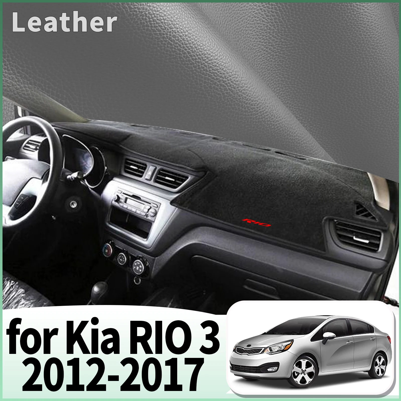 fit For Russia Kia Rio 3 2017-2012 LHD Dashmat Dashboard Cover Pad Accessories DashMat Sunshade Protective Carpet Car Leather
fit For Russia Kia Rio 3 2017-2012 LHD Dashmat Dashboard Cover Pad Accessories DashMat Sunshade Protective Carpet Car Leather