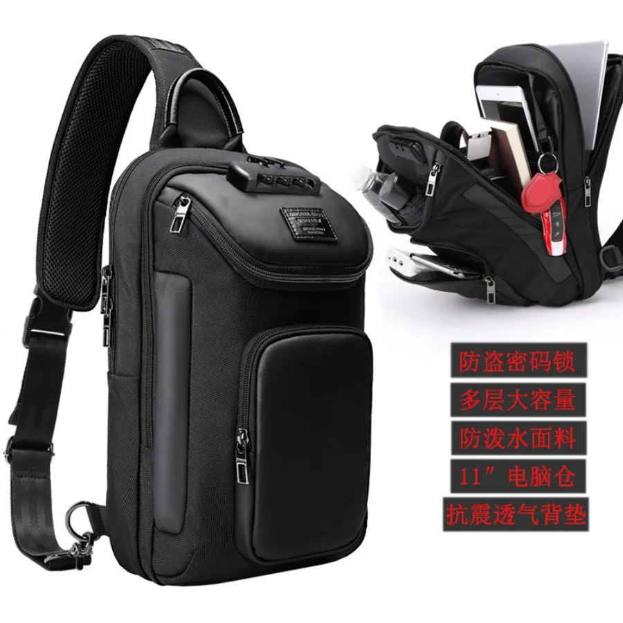 【New Arrival】 Anti-Theft Sling Bag with Combination Lock, Water Resistant Crossbody Backpack for Men, Fits 11" Tablet
【New Arrival】 Anti-Theft Sling Bag with Combination Lock, Water Resistant Crossbody Backpack for Men, Fits 11" Tablet