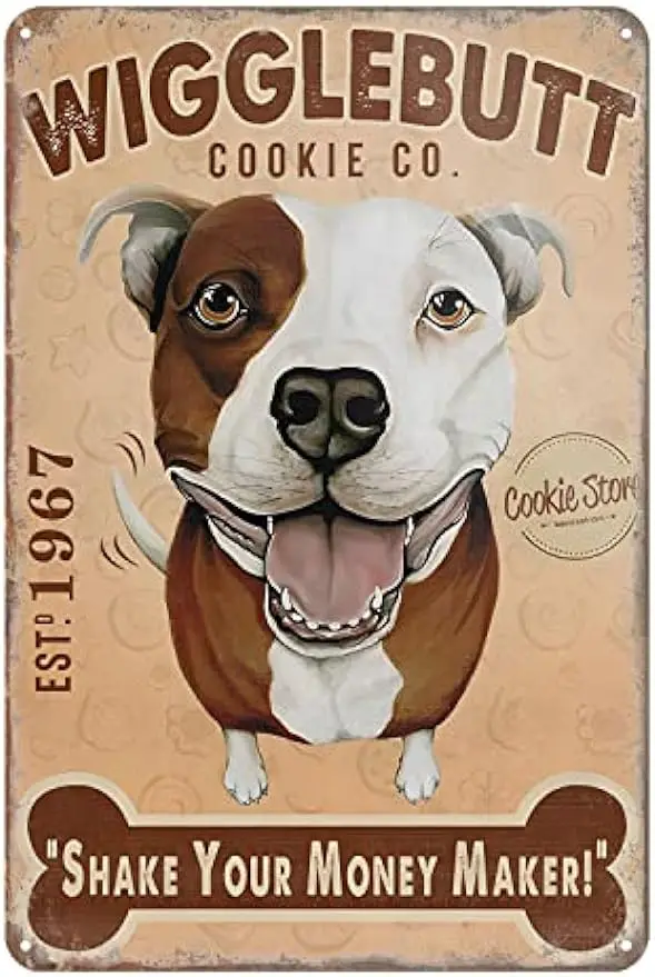 Wigglebutt Dog Tin Sign Shake Your Money Maker Funny Sign Cookies Decor Home Kitchen Bar Cafe Club Cave Wall Decor 8x12 Inch
Wigglebutt Dog Tin Sign Shake Your Money Maker Funny Sign Cookies Decor Home Kitchen Bar Cafe Club Cave Wall Decor 8x12 Inch